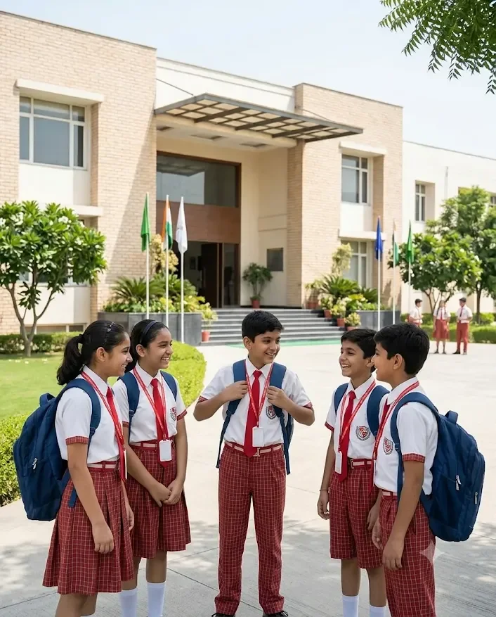 A corridor on the Global Paradise Convent School campus